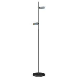 Antidark Decor F2 Floor Lamp Double Black/ Aluminum