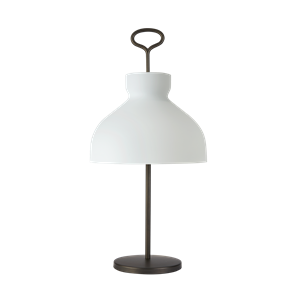 TATO Arenzano Table Lamp Tall White & Bronze