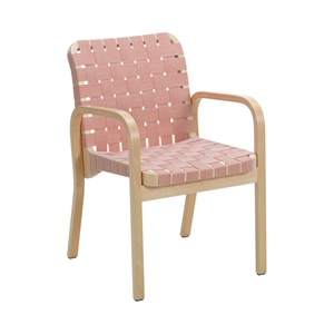 artek A45 Dining Chair Honey Stained/ Red