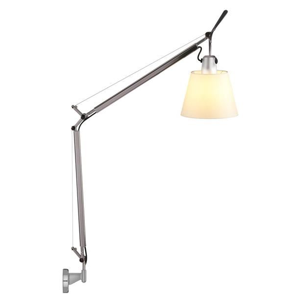 Artemide Tolomeo Basculante Wall Lamp Parchment Free Shipping