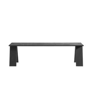 Muubs Angle Bench 160 cm Oak Black Stained/oil