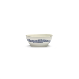 Serax Feast Bowl L White/ Blue Stripes