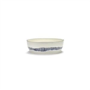 Serax Feast Salad Bowl White/ Blue Stripes