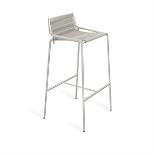 Thorup Copenhagen Noel Bar Stool Stainless Steel/ Gray Wool H77 cm