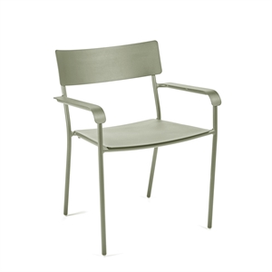 Serax August Garden Chair With Armrests L Eucalyptus Green