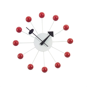 Vitra Ball Clock Watch Red