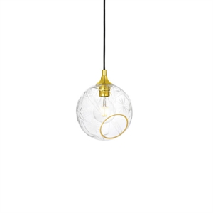 Design by Us Ballroom Diamond Cut Pendant Clear/Gold