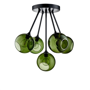 Design by Us Ballroom Molecule Ceiling Light Army/ Black