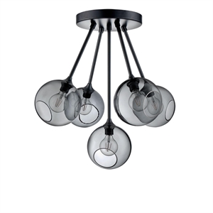 Design by Us Ballroom Molecule Ceiling Light Smoke/ Black