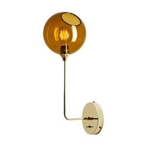 Design by Us Ballroom Wall Lamp Long Amber