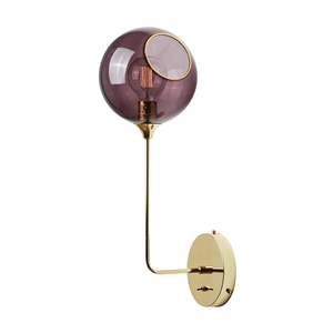 Design by Us Ballroom Wall Lamp Long Purple Rain