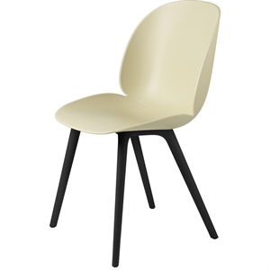 GUBI Beetle Dining Table Chair Black Plastic Base/ Pastel Green