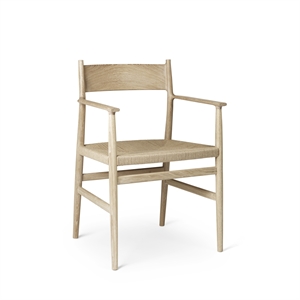 Brdr. Krüger Heritage Dining Chair With Armrests and Solid Oak Back