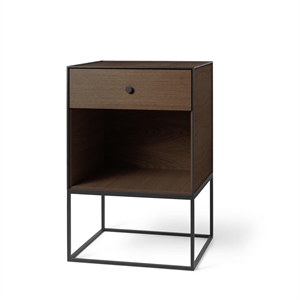 Audo Frame 49 Side Table With 1 Drawer Smoked Oak