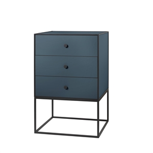 Audo Frame 49 Side Table With 3 Drawers Fjord