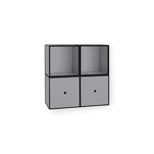Audo Frame Square Bookcase Standard Dark Grey