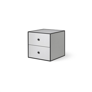 Audo Frame 35 With 2 Drawers 35X35X35 Light Gray