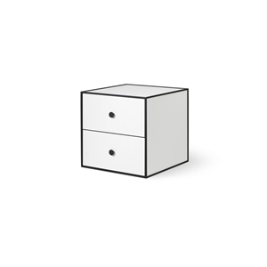 Audo Frame 35 With 2 Drawers 35X35X35 White