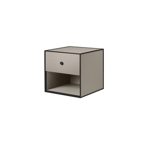 Audo Frame 35 With 1 Drawer 35X35X35 Sand