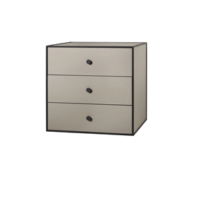 Audo Frame 49 With 3 Drawers 42X49X49 Sand