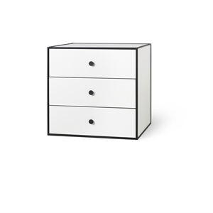 Audo Frame 49 With 3 Drawers 42X49X49 White