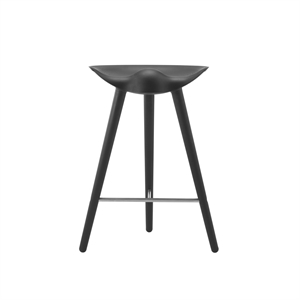 Audo ML42 Counter Bar Stool Black Stained Beech/Steel