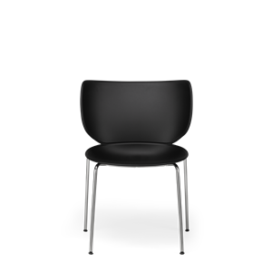 Moooi Hana Dining Chair Unpadded Set of 2 Black/ Chrome Stackable