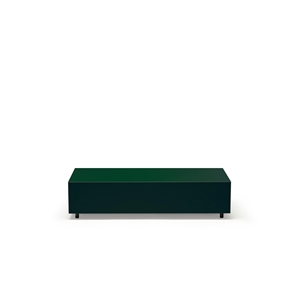 Established & Sons Bloc Coffee Table With Drawer L120 Bright Bottle Green/Pine Green/Signal Green