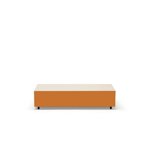 Established & Sons Bloc Coffee Table With Drawer L120 Bright Gray/Burnt Orange/Pale Grey