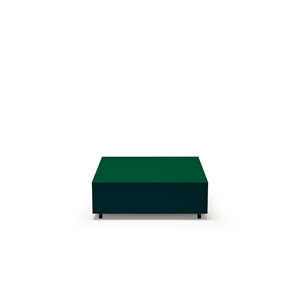 Established & Sons Bloc Coffee Table With Drawer L85 Bright Bottle Green/Pine Green/Signal Green