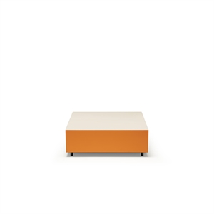 Established & Sons Bloc Coffee Table With Drawer L85 Bright Gray/Burnt Orange/Pale Grey