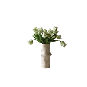 Botané Small Parrot Tulip Bouquet White