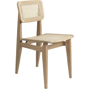 GUBI C-Chair Dining Table Chair French Wicker/Oak