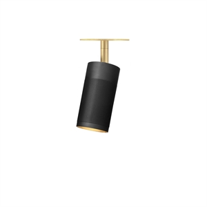 Thorup Copenhagen Patrone Recessed Ceiling Light Black Burnished Brass