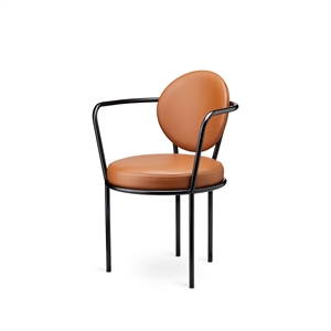 Design By Us Casablanca Dining Table Chair Black/ Orange Brown