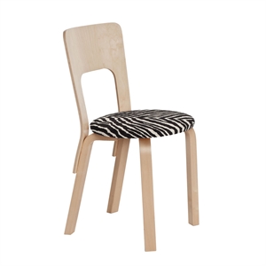 artek 66 Dining Chair Birch/ Zebra