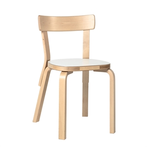 artek 69 Dining chair White laminate