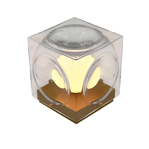 Lee Broom Chant Portable Lamp Clear/Gold