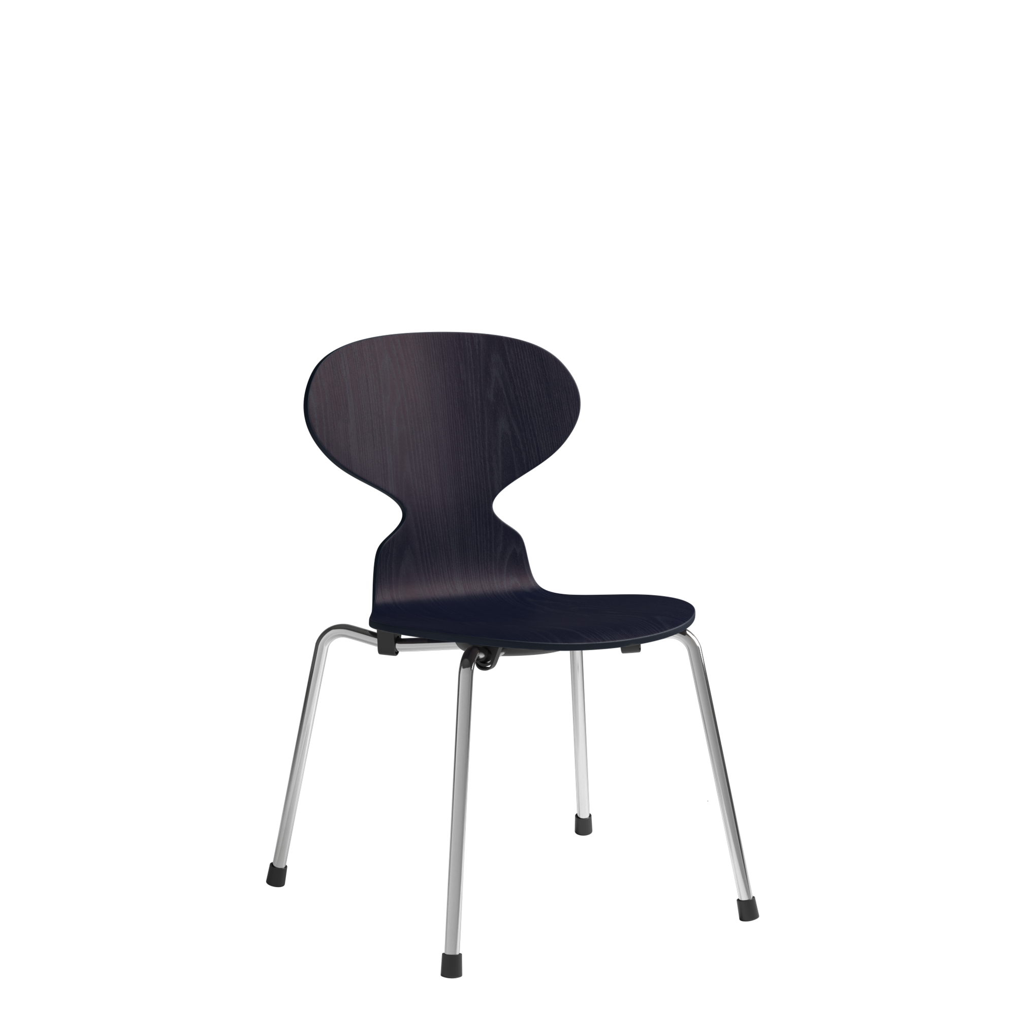 Fritz Hansen Myren Children s Chair Chrome Midnight Blue 890