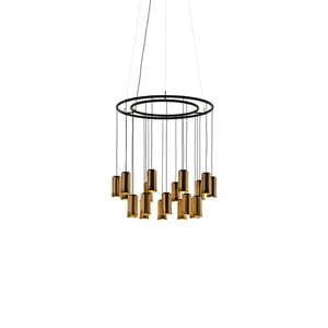Santa & Cole Cirio Chandelier S Pendant Polished Brass