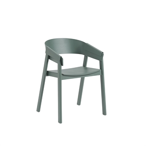 Muuto Cover Dining Chair w. Armrest Green
