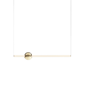 Lee Broom Orion Tube Light Pendant White/Gold
