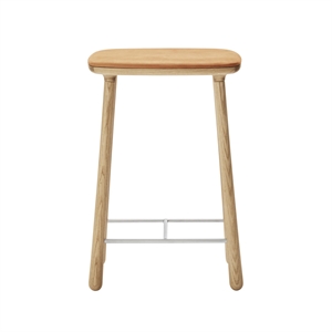 Møbel Copenhagen Cuba Bar Stool 66 cm Oiled Oak/ Sand Leather