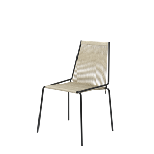 Thorup Copenhagen Noel Dining Table Chair Black Steel/Linen