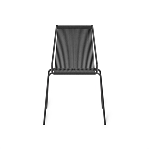 Thorup Copenhagen Noel Dining Chair Black Steel/Black Linen