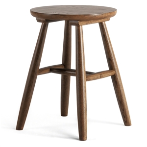 Department Wood Stool H15 Smoked Oak
