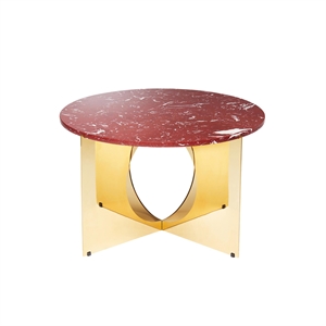 Design By Us This Is Art Coffee Table Gold/Bordeaux