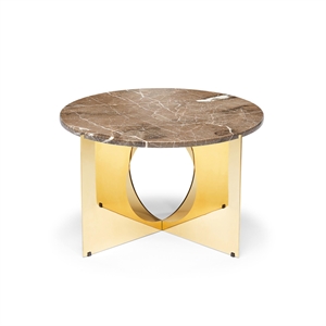 Design By Us This Is Art Coffee Table Gold/ Gray Marble