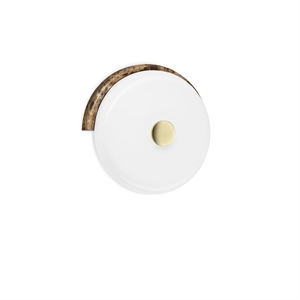 Design By Us Trip Wall Lamp Dark Emperador Marble/Glossy Opal