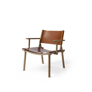 Nikari December Armchair With Armrests Oak/Smoked Oak/Cognac